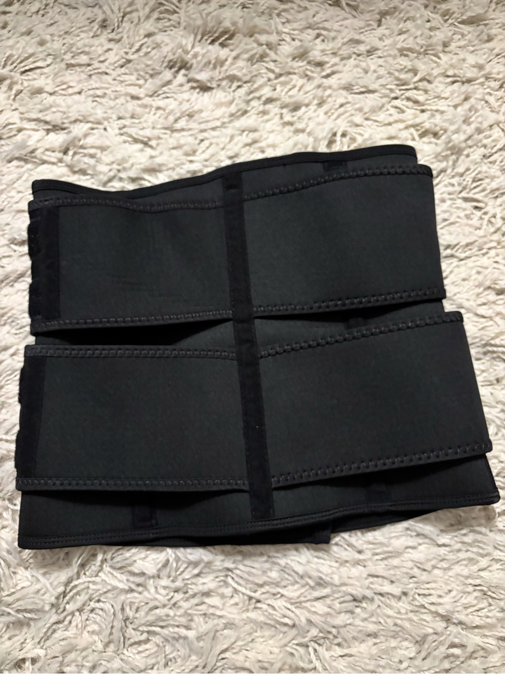 Black Neoprene Waist Trainer Belt Size S